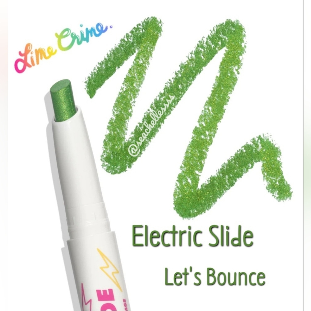 Lime Crime Electric Slide Eyeshadow & Brush Stick | Let's Bounce | Brand New